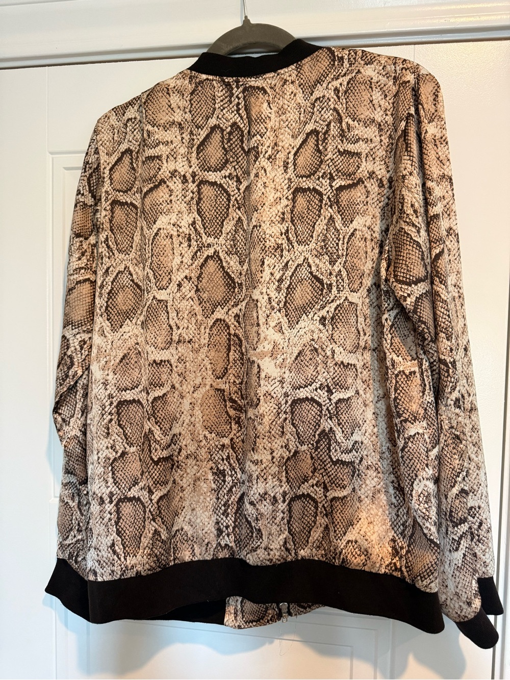 Python Print Bomber Jacket - Kori - Picture 6 of 6